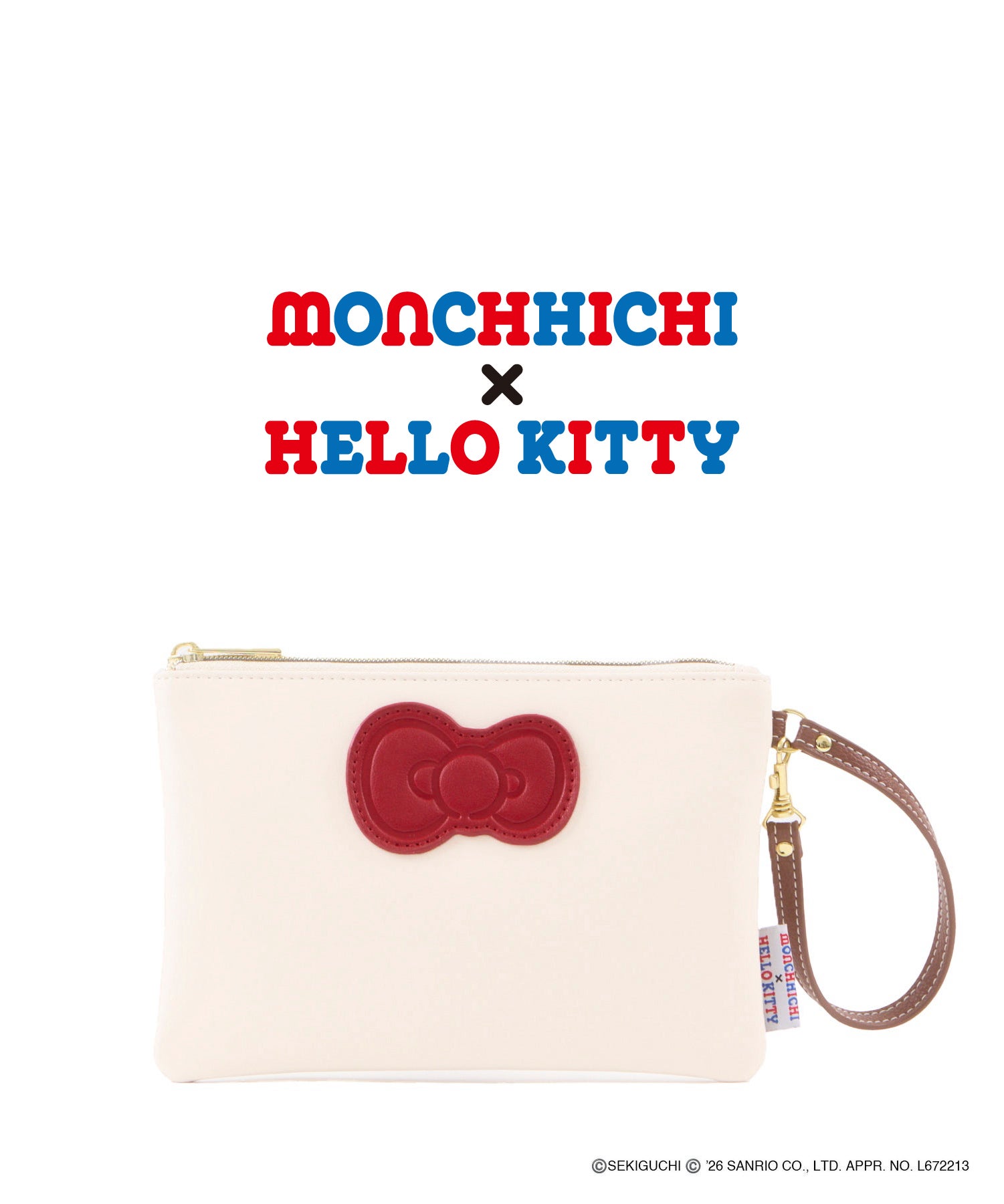 Legato Largo 化妝袋 Monchhichi × Hello Kitty