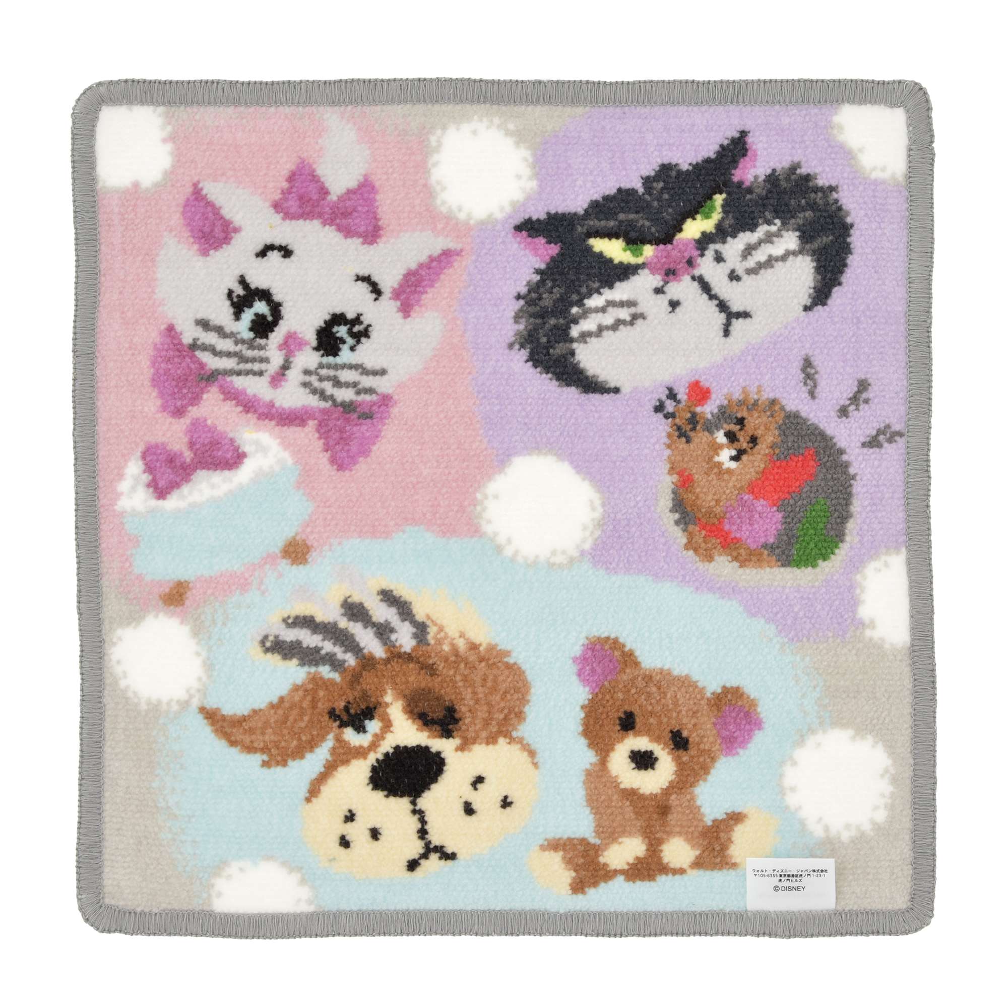Disney FLUFFY ANIMAL 雪尼爾織迷你毛巾