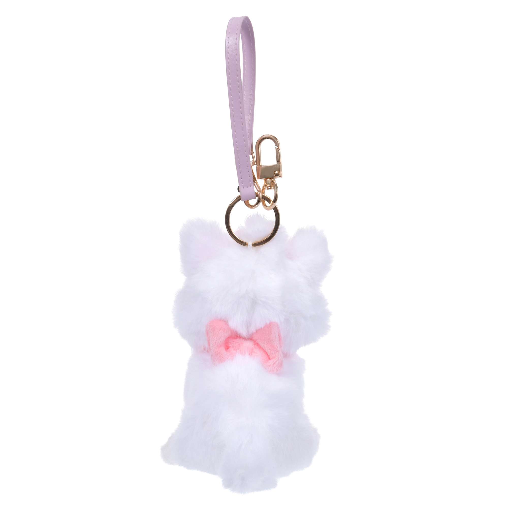 Disney FLUFFY ANIMAL 瑪麗貓毛公仔鑰匙扣