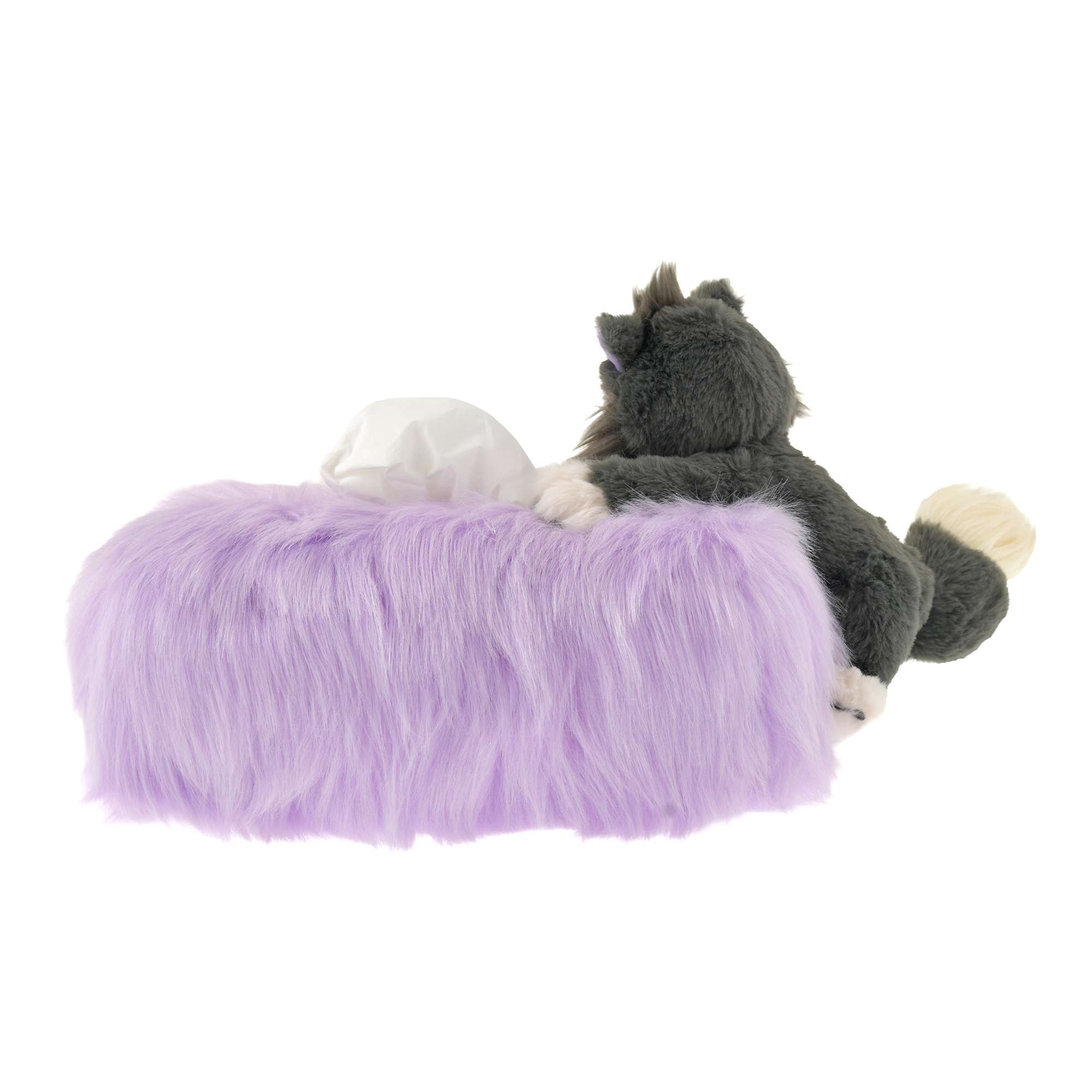 DISNEY FLUFFY ANIMAL 路西法貓咪紙巾盒套