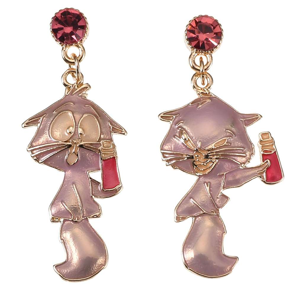 Disney Villains 伊絲瑪貓不對稱搖擺耳環