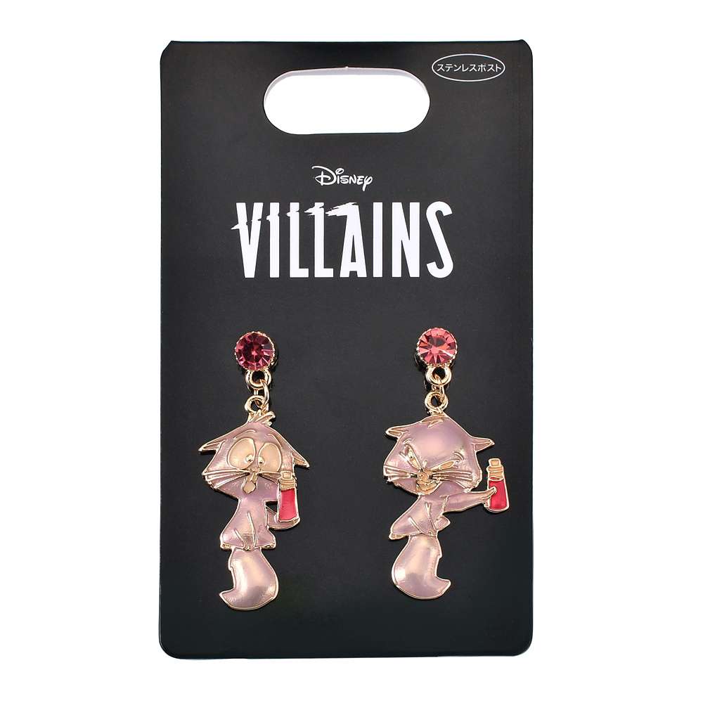 Disney Villains 伊絲瑪貓不對稱搖擺耳環