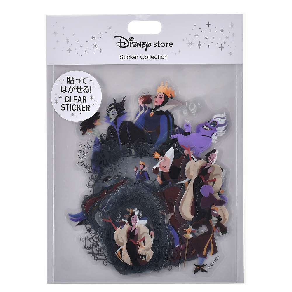 Disney Villains 透明可重貼貼紙合集