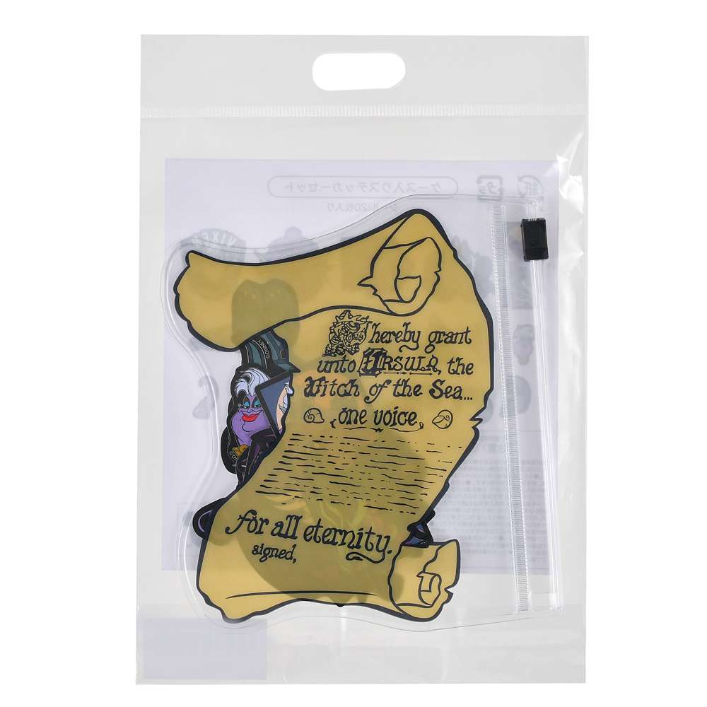 烏蘇拉、浮遊＆噴射 契約書造型盒裝碎貼紙 Sticker Collection DISNEY VILLAINS