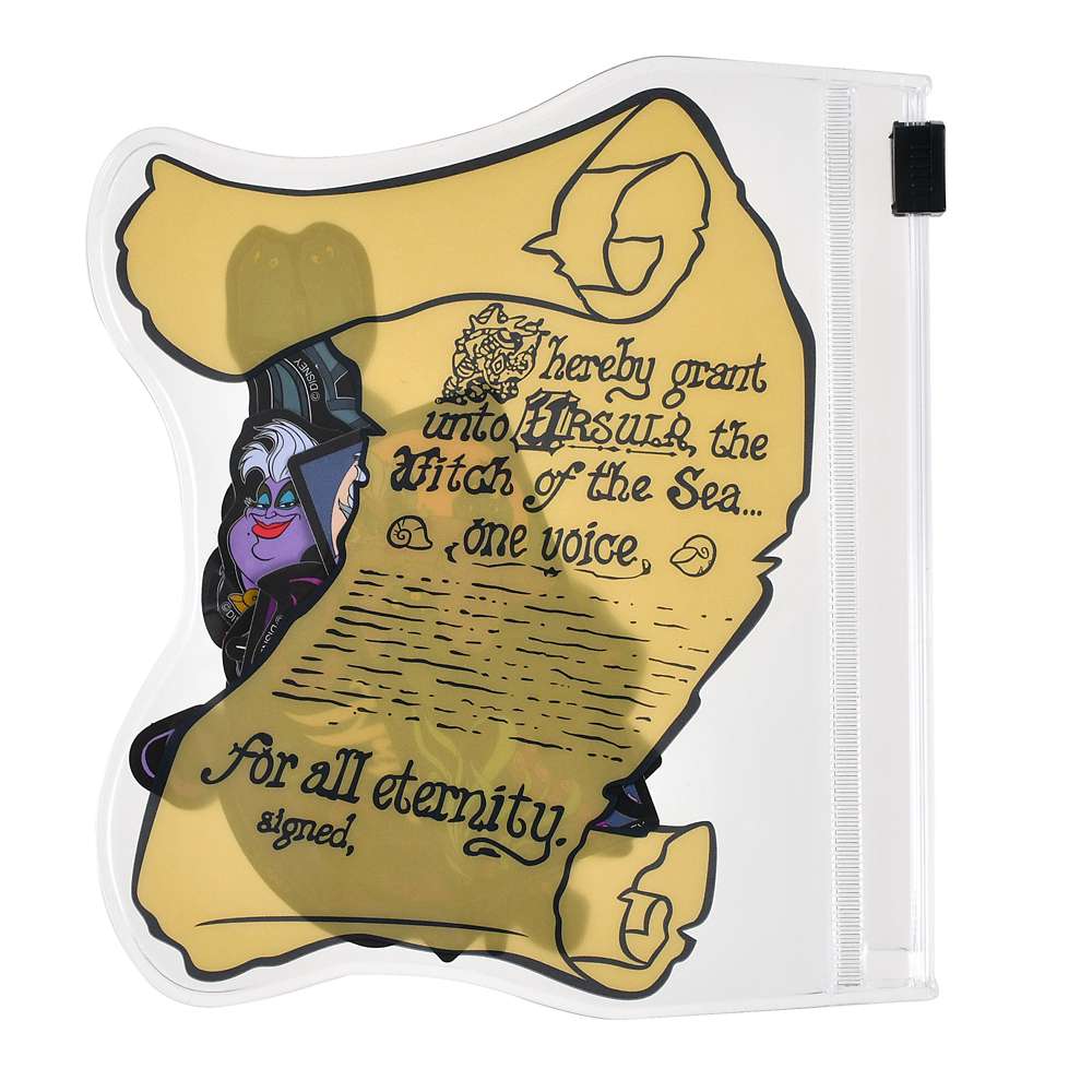 烏蘇拉、浮遊＆噴射 契約書造型盒裝碎貼紙 Sticker Collection DISNEY VILLAINS