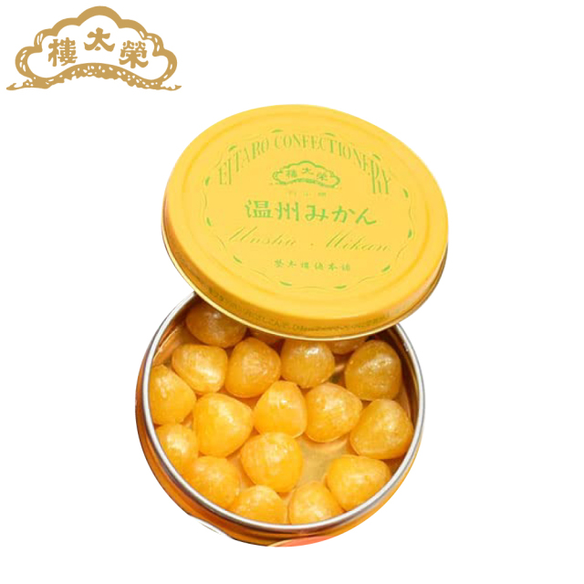 榮太樓 果汁飴 口袋罐裝 溫州蜜柑 50g