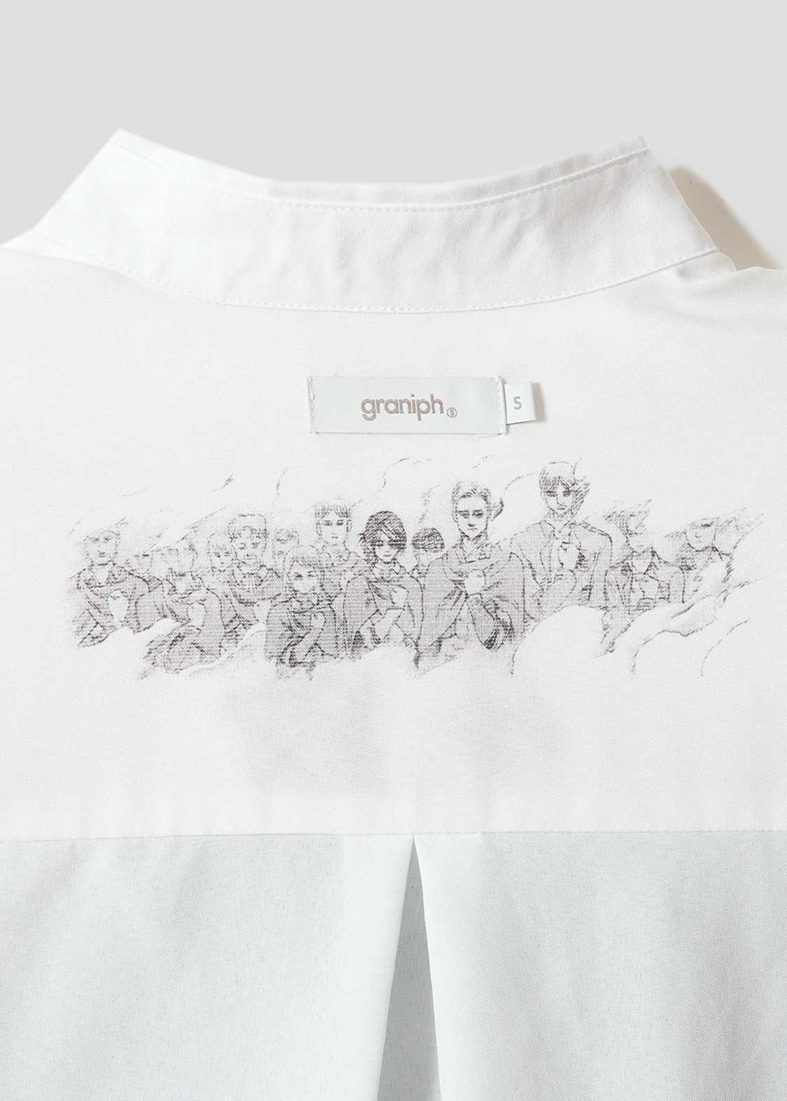 graniph 進擊的巨人 裏維·阿卡曼 寬鬆剪裁襯衫