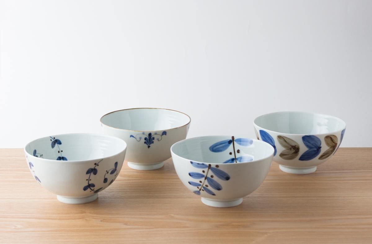 KIHARA 丼碗 花漩唐草紋