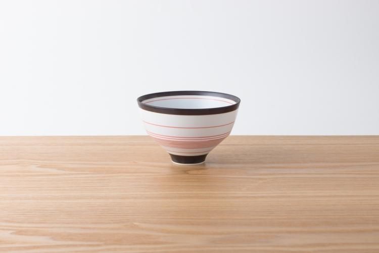 ARITA PORCELAIN LAB 飯碗 錆中千段(赤)
