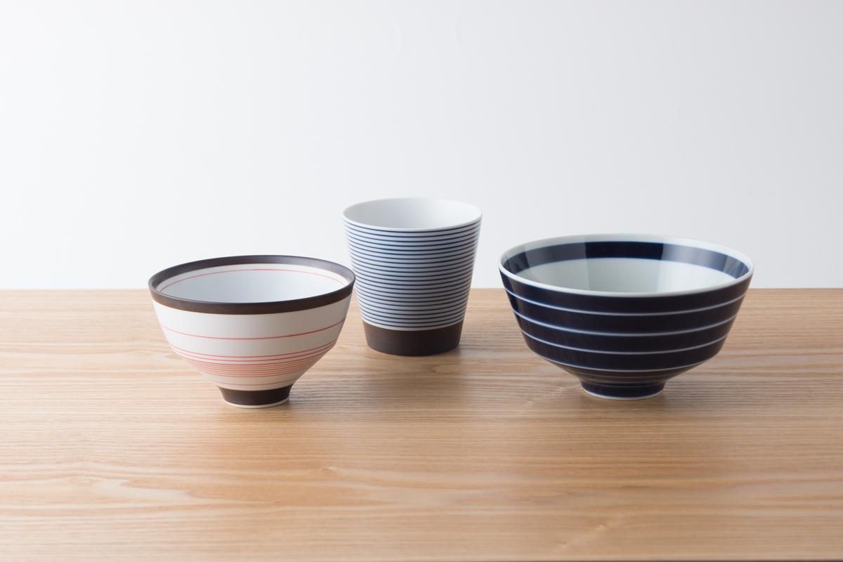 ARITA PORCELAIN LAB 飯碗 錆中千段(赤)