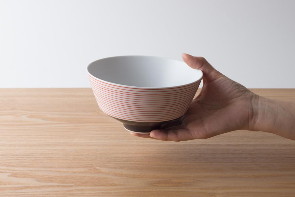 ARITA PORCELAIN LAB 丼 吳須千段（紅）