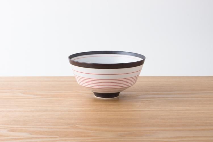 ARITA PORCELAIN LAB 丼 錆中千段(紅)