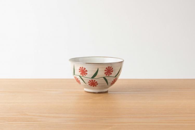 Cafe Pottery Cafe Bowl 秋海棠圖案