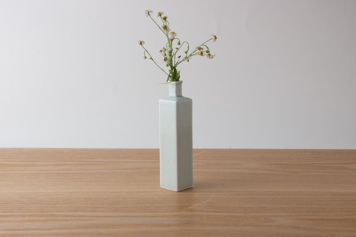 Flower vase 方形單枝花器 李朝釉