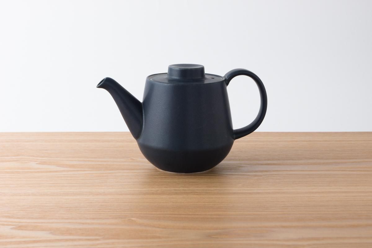素磁 藍素磁釉 茶壺1個・茶杯2個套裝