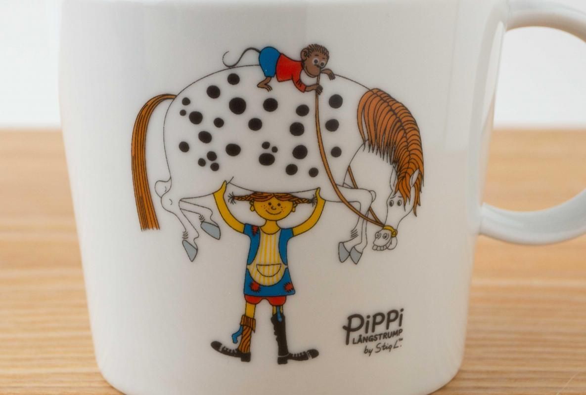Pippi Langsrump 馬圖案馬克杯《長襪子皮皮》