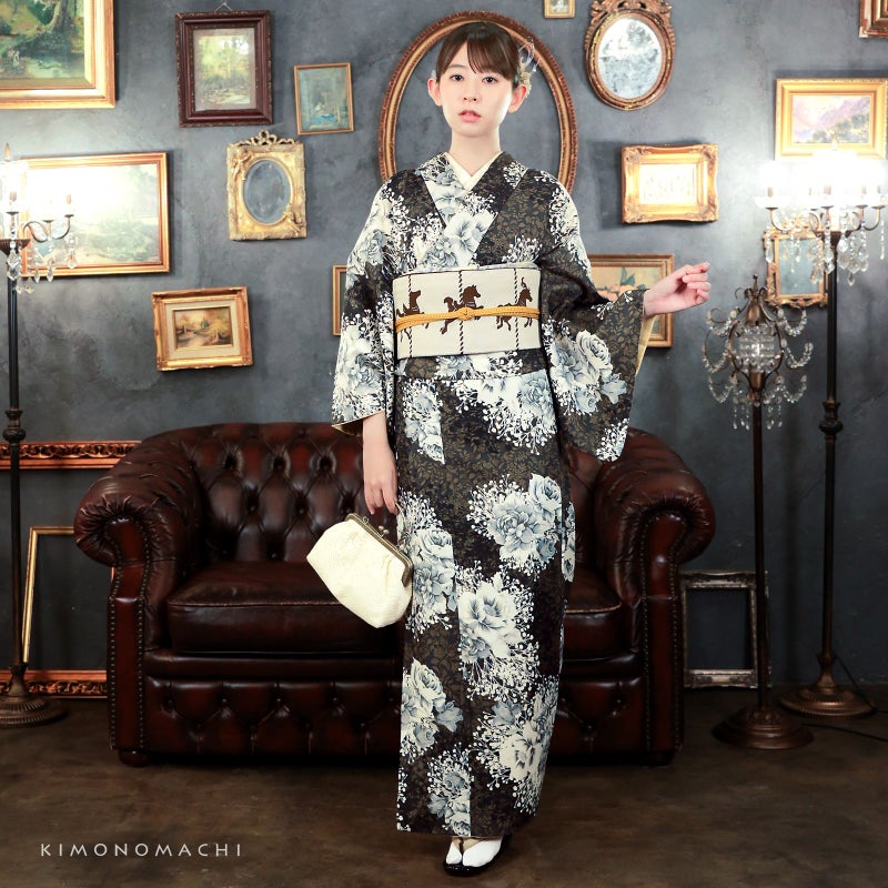 KIMONOMACHI 可水洗袷和服單品 全12款花樣 小碼至特大碼 女裝小紋