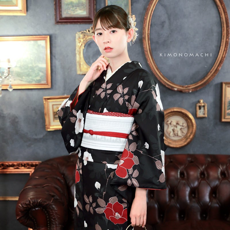 KIMONOMACHI 可水洗袷和服單品 全12款花樣 小碼至特大碼 女裝小紋
