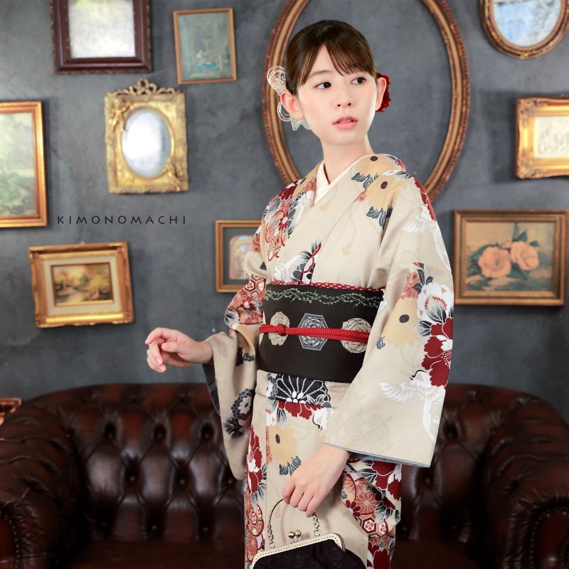 KIMONOMACHI 可水洗袷和服單品 全12款花樣 小碼至特大碼 女裝小紋