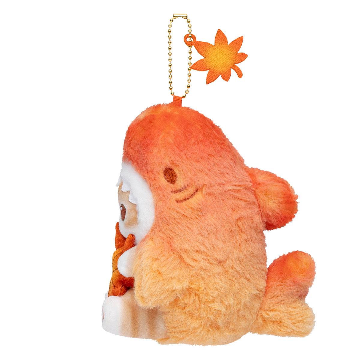 mofusand 慵懶鯊魚貓公仔掛飾(紅葉色)