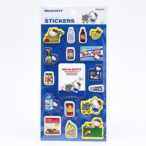 Perfect World Tokyo本店限定 Sanrio Hello Kitty 立體貼紙 藍色