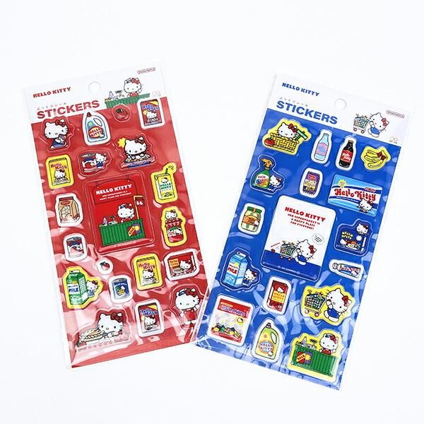 Perfect World Tokyo本店限定 Sanrio Hello Kitty 立體貼紙 藍色