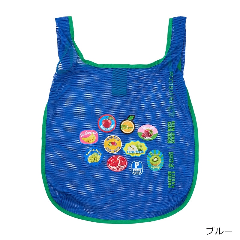PLAZA BASICS FRUIT OF THE LOOM 網料環保袋（藍色）