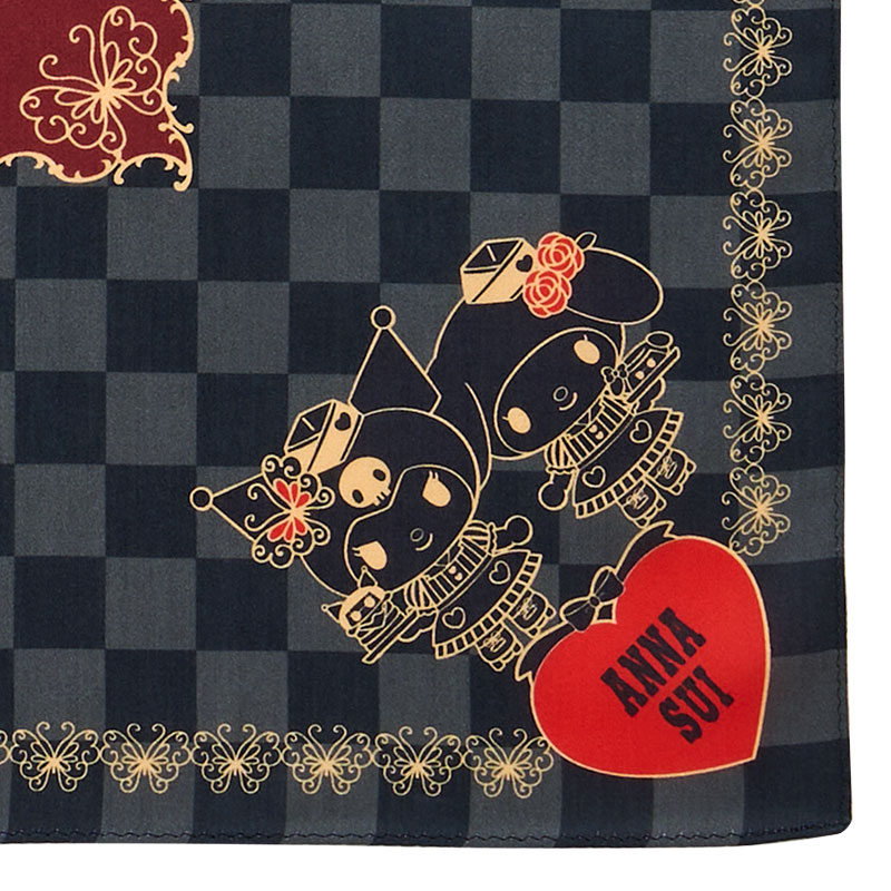 My Melody & Kuromi ANNA SUI 手帕(格紋)