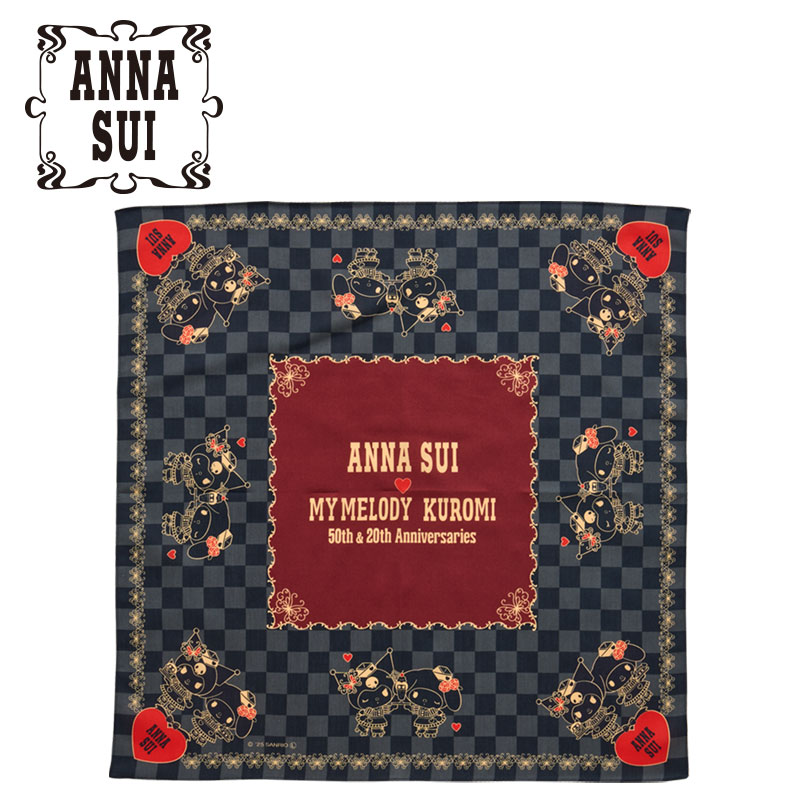 My Melody & Kuromi ANNA SUI 手帕(格紋)