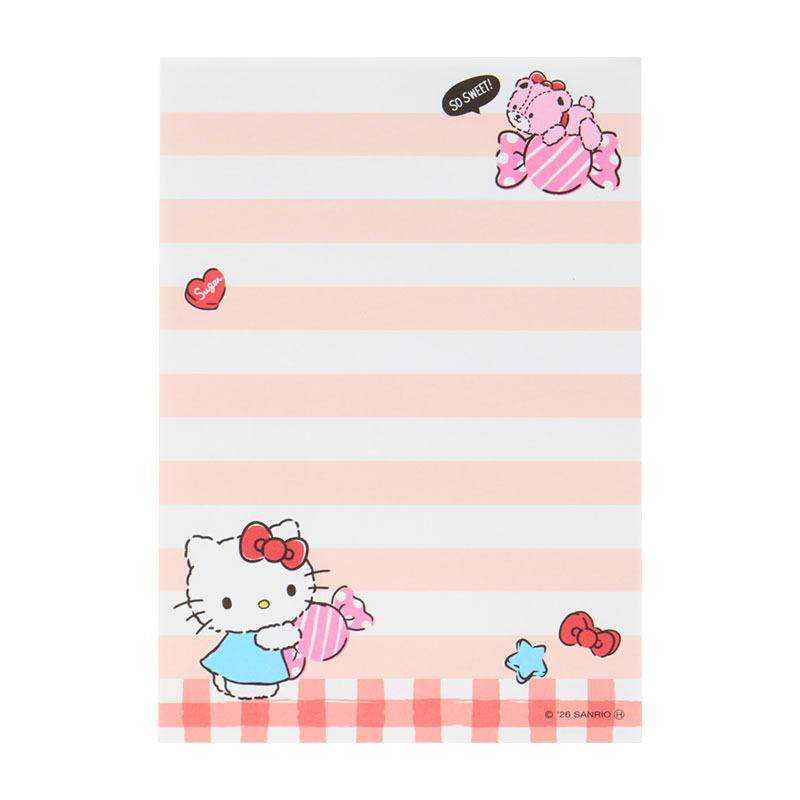 Hello Kitty B7便條簿（Hello Kitty & Tiny Cham）紅色