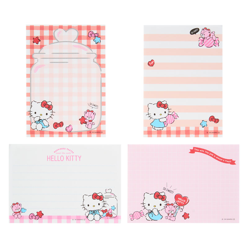 Hello Kitty B7便條簿（Hello Kitty & Tiny Cham）紅色