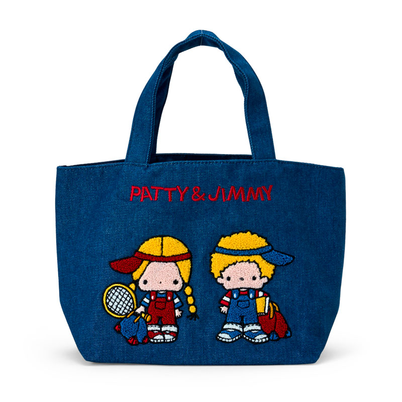 Patty & Jimmy 立體刺繡牛仔布午餐手提袋