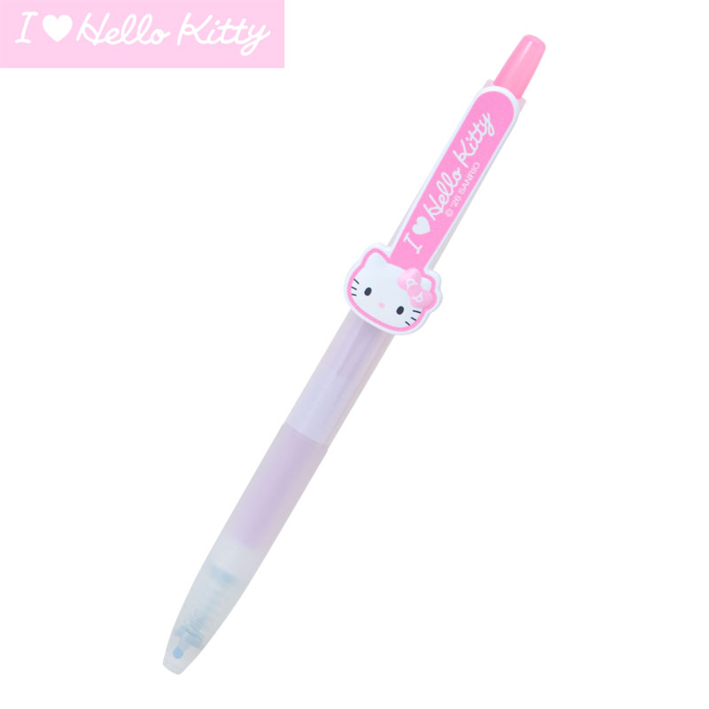 Hello Kitty 彩色啫喱筆芯原子筆 juice(I Love Hello Kitty)粉紅色