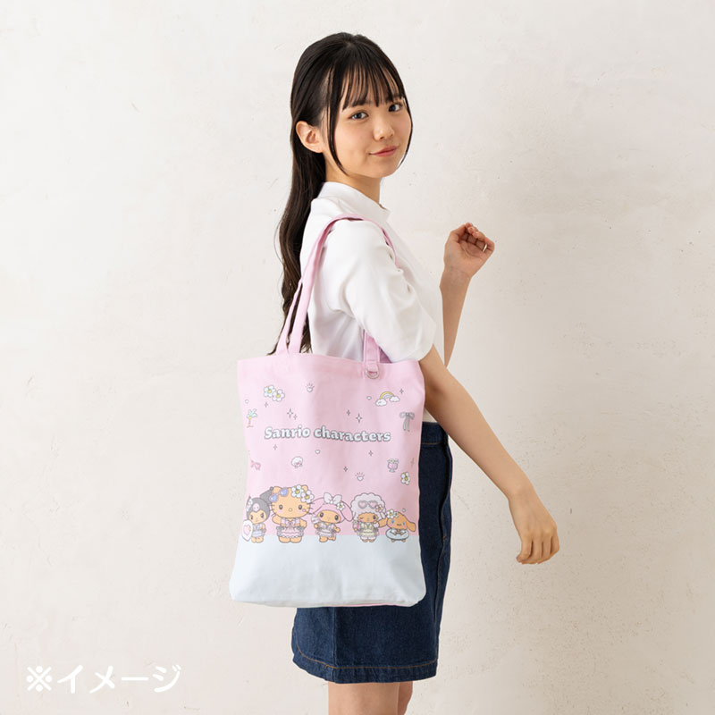 Sanrio Characters 手提袋（閃耀夏日泳池）