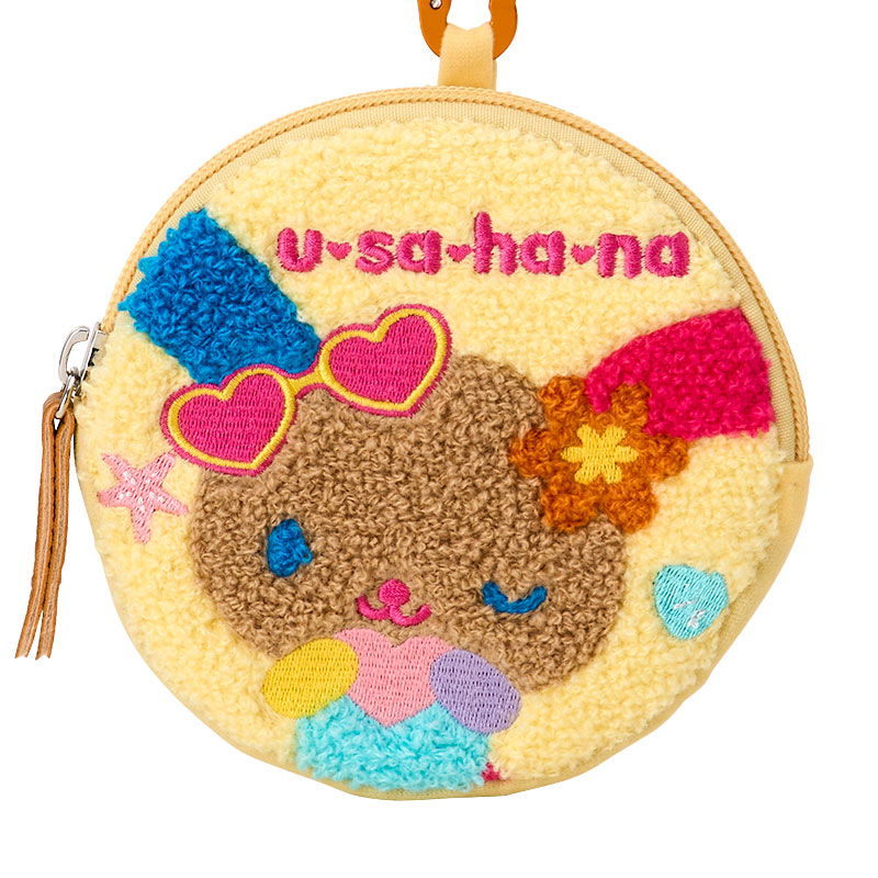 Usahana 圓形刺繡化妝袋