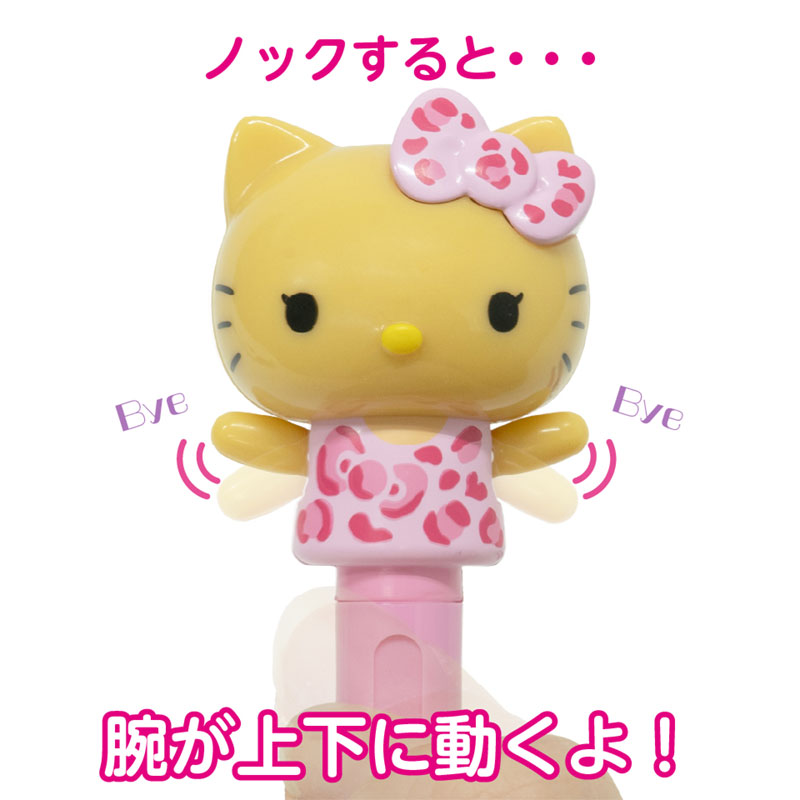 Hello Kitty 揮手動作原子筆(GAL)粉紅色