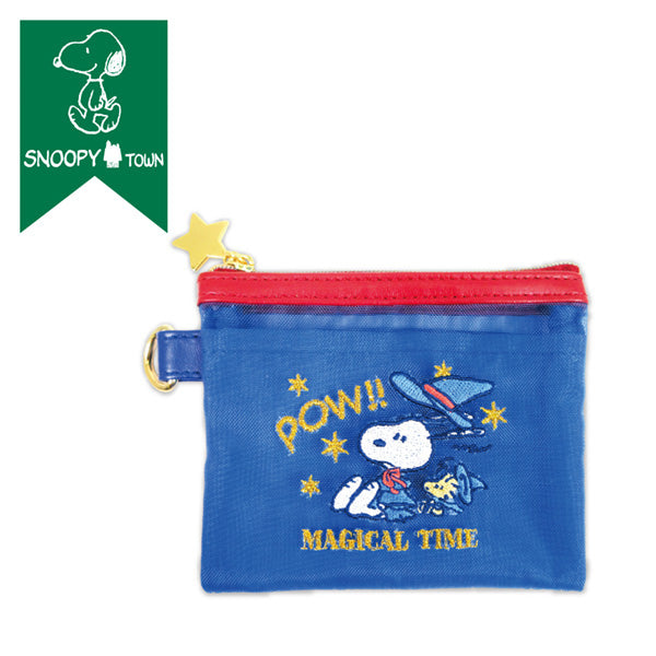 Snoopy 刺繡網面收納袋 S（MAGICAL HALLOWEEN）