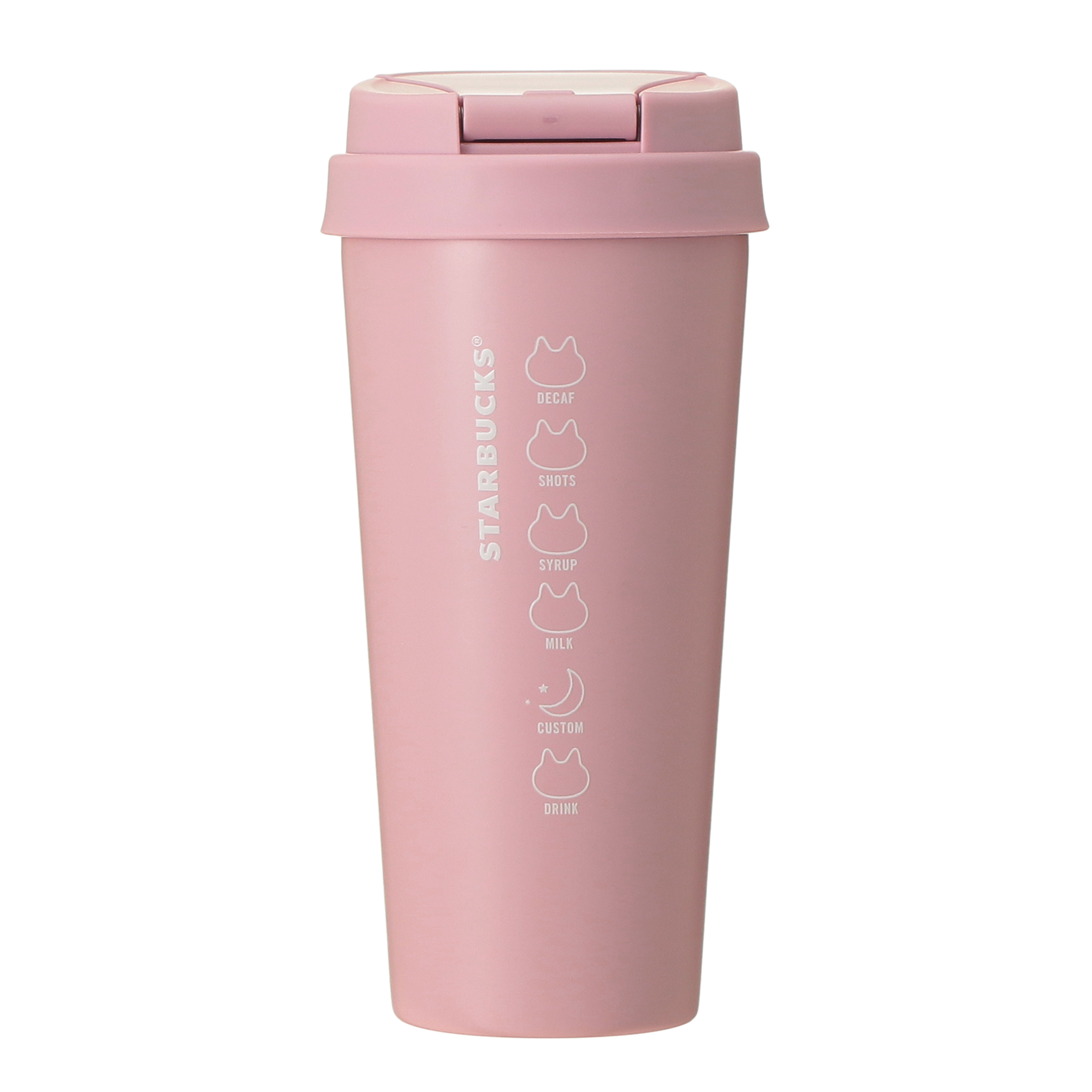 Starbucks Halloween 2026 不鏽鋼TOGO保溫瓶 貓 淺粉紅色 473ml