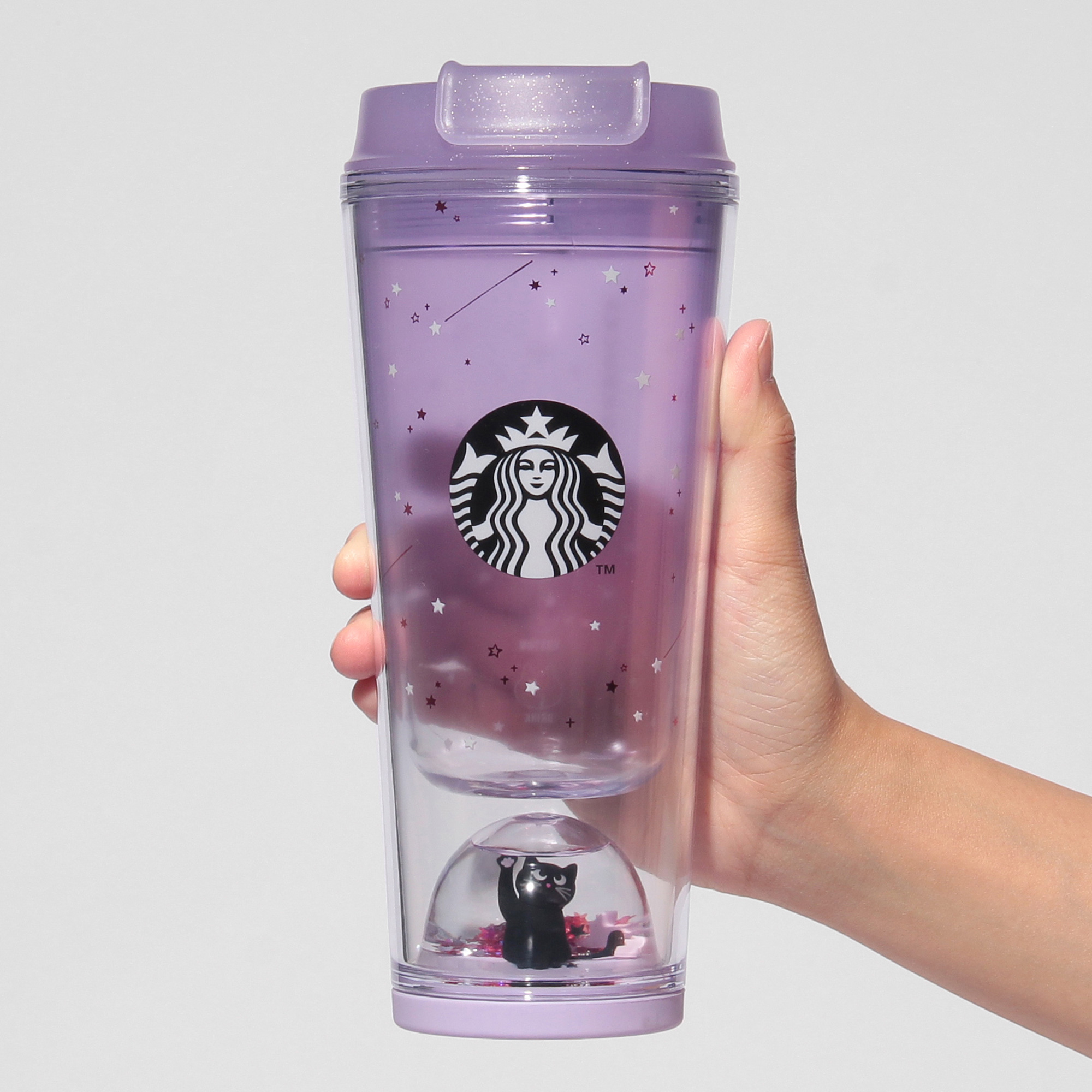 Starbucks Halloween 2026 雪球水瓶 貓 Glow in the Dark 355ml