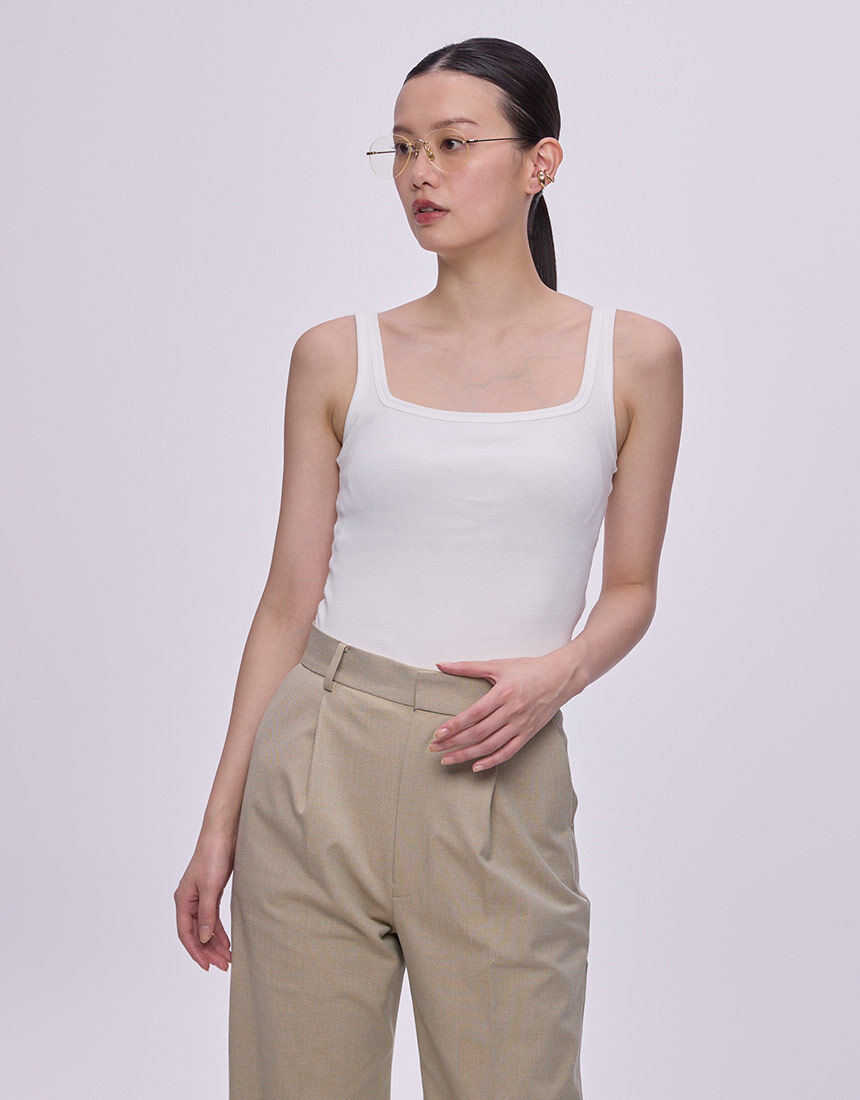 OUR WACOAL 帶胸墊棉質羅紋背心