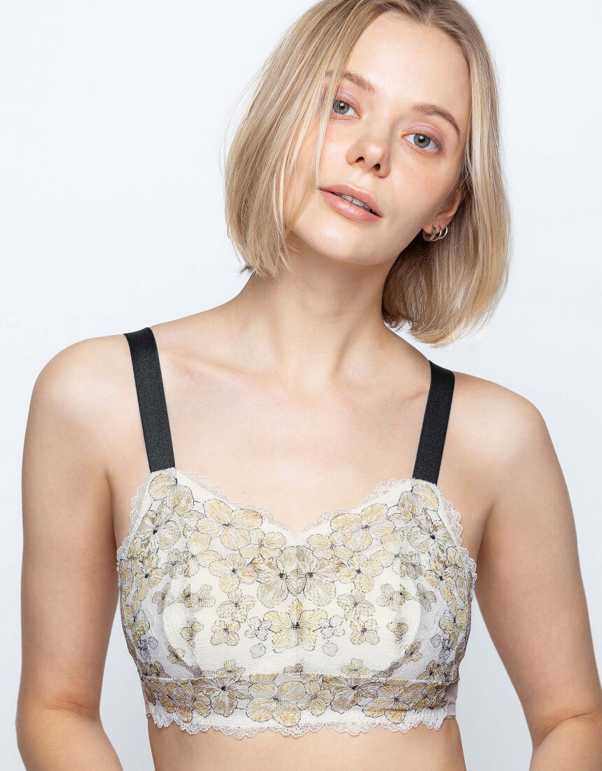 【Night Up Bra Lacy】睡眠支援無鋼圈胸圍