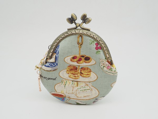 「Afternoon Tea♡薄荷」金屬扣散銀包(金屬框寬度8.5厘米)