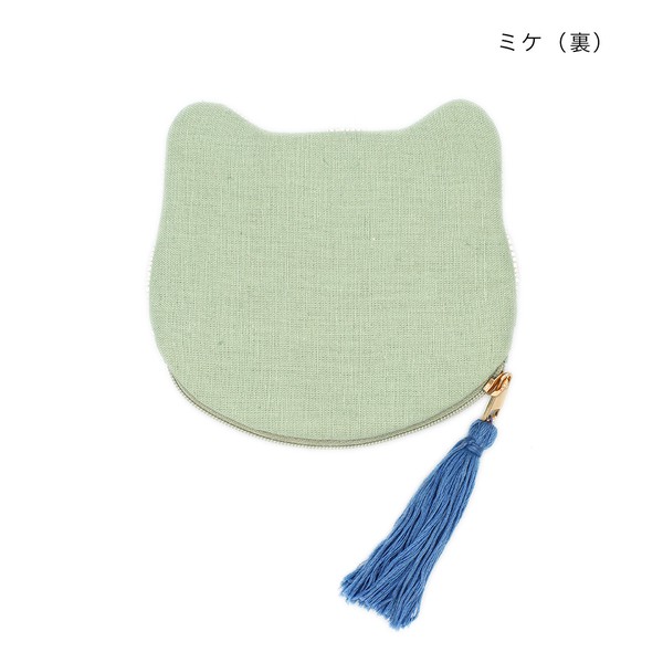 貓咪刺繡珠片散銀包