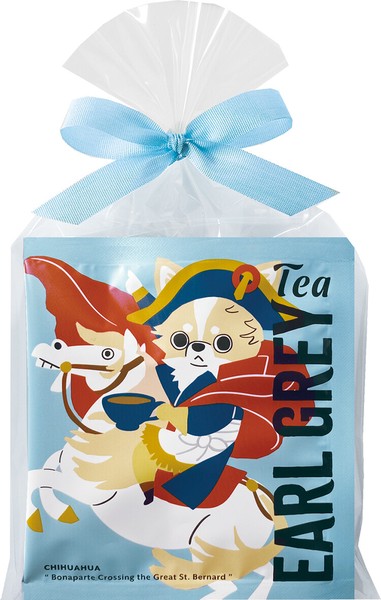 名畫犬伯爵紅茶三角茶包 芝娃娃幼犬包裝