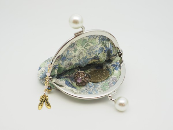gonta 淺藍色系金屬扣散銀包（金屬框寬度8.5厘米）