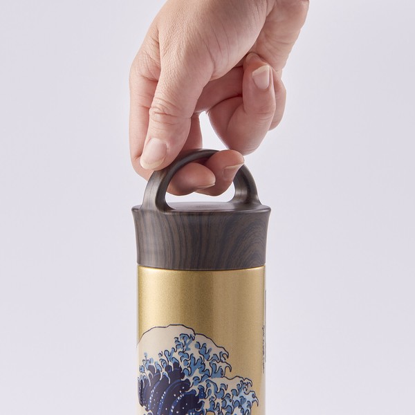 ReachWill 日本傳統文化系列 不鏽鋼保溫瓶 400ml 大波圖案