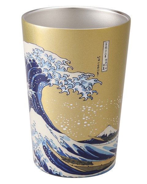 ReachWill 日本傳統文化不鏽鋼保溫杯 460ml 大浪
