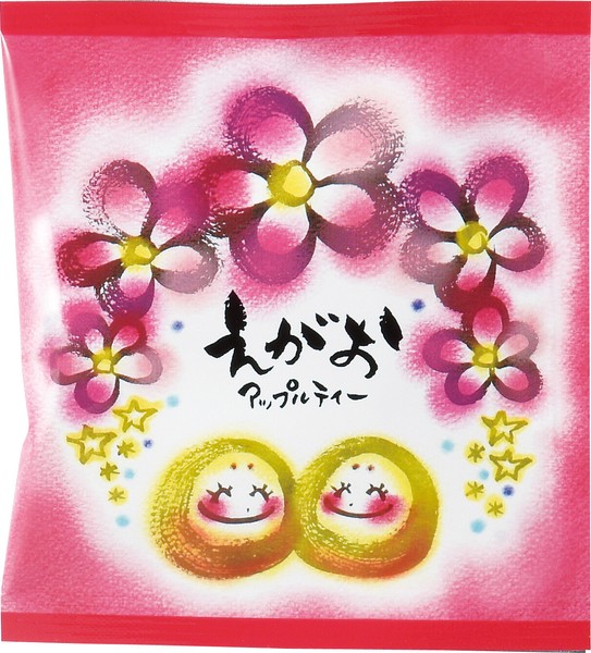 可愛插畫設計蘋果紅茶三角茶包